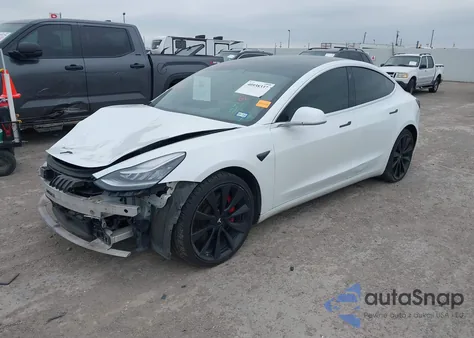 2020 Tesla Model 3 Performance Dual Motor All-Wheel Drive from USA, damaged, VIN 5YJ3E1EC4LF736405